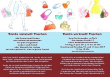 Einladungs-Flyer mit Verkaufszeiten